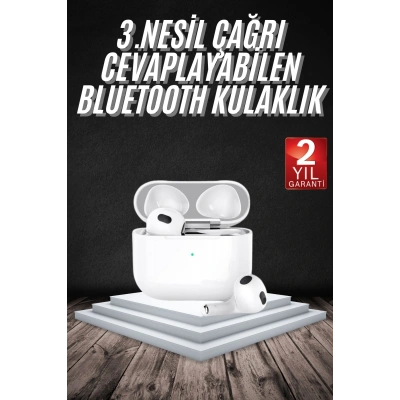 HERŞEYTREND Bluetooth Kulaklık 3. Nesil Ios Android Uyumlu Yeni Nesil Wireless Charge