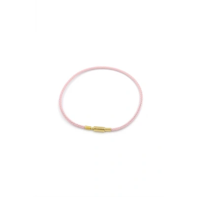 HERŞEYTREND Çelik Hasır İp Bileklik - Pembe