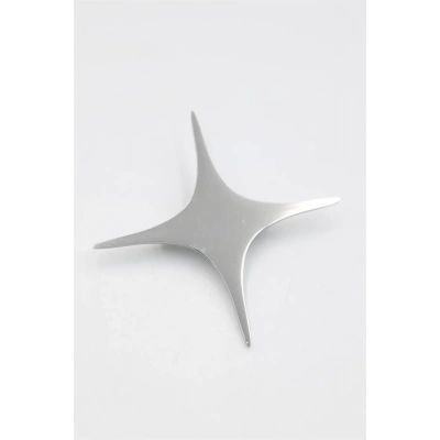 HERŞEYTREND Çelik Yıldız Broş - Gümüş