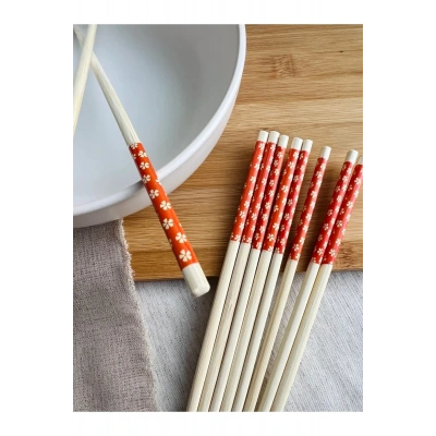 HERŞEYTREND Chopsticks Bambu Yemek Çubuğu 10lu