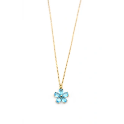 HERŞEYTREND Çiçek Kolye - Turkuaz