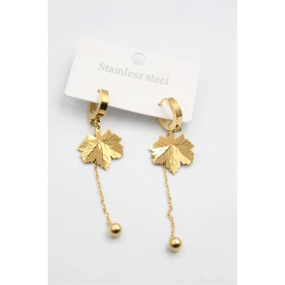 HERŞEYTREND Çınar Ağacı Küpe - Altın