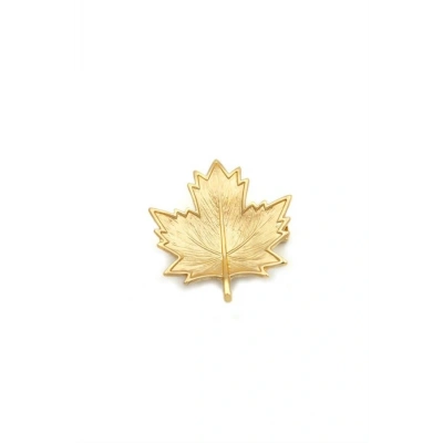 HERŞEYTREND Çınar Yaprağı Broş - Altın