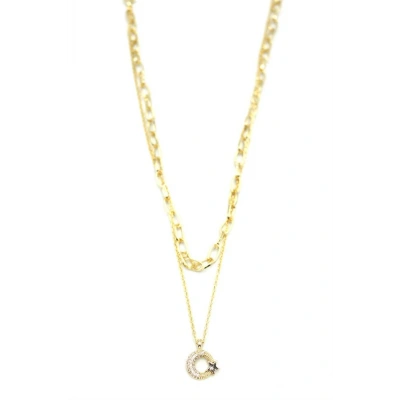 LitaeTrend Çoklu Ay Yıldız Kolye - Altın