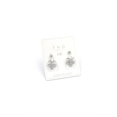 HERŞEYTREND Çoklu Çiçek Küpe - Gümüş