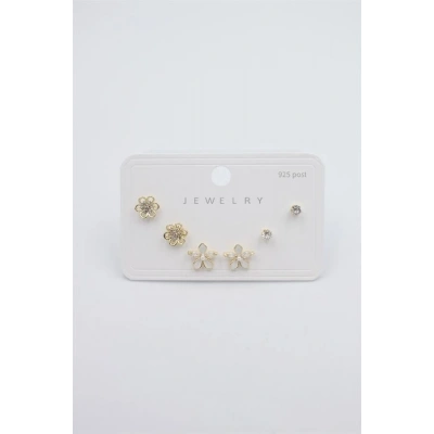 HERŞEYTREND Çoklu Set Küpe - Altın