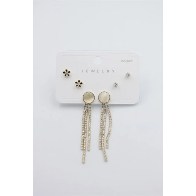 HERŞEYTREND Çoklu Set Küpe - Altın