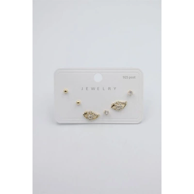 HERŞEYTREND Çoklu Set Küpe - Altın