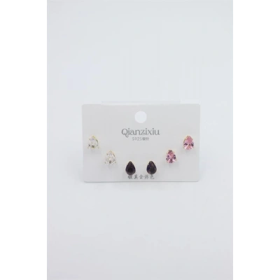 HERŞEYTREND Çoklu Set Küpe - Altın