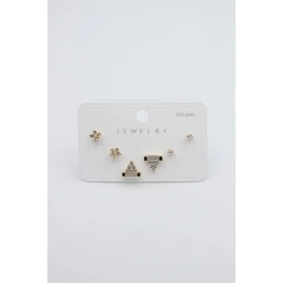 HERŞEYTREND Çoklu Set Küpe - Altın