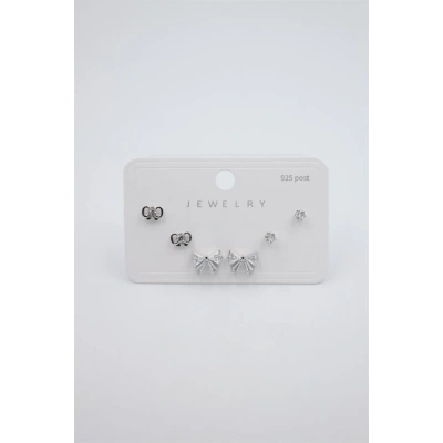 HERŞEYTREND Çoklu Set Küpe - Gümüş