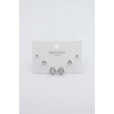 HERŞEYTREND Çoklu Set Küpe - Gümüş