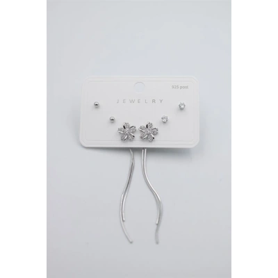 HERŞEYTREND Çoklu Set Küpe - Gümüş