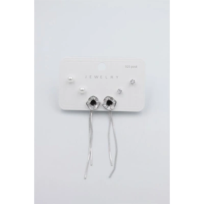 HERŞEYTREND Çoklu Set Küpe - Gümüş