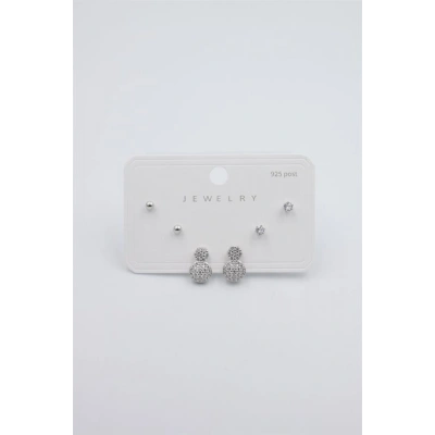 HERŞEYTREND Çoklu Set Küpe - Gümüş