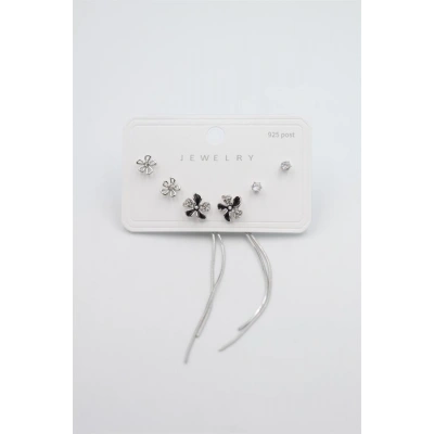 HERŞEYTREND Çoklu Set Küpe - Gümüş