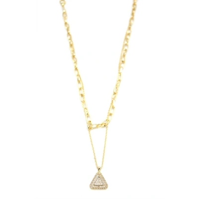 LitaeTrend Çoklu Üçgen Kolye - Altın