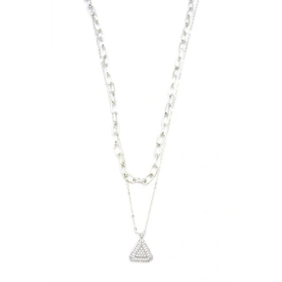 LitaeTrend Çoklu Üçgen Kolye - Gümüş