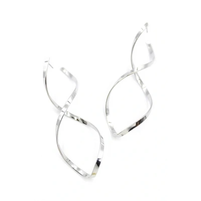 HERŞEYTREND Dalgalı Küpe - Gümüş