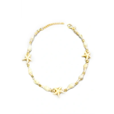 HERŞEYTREND Deniz Kabuğu Halhal - Beyaz