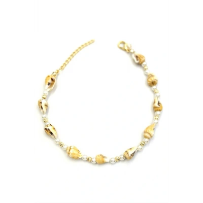 HERŞEYTREND Deniz Kabuğu Halhal - Sarı