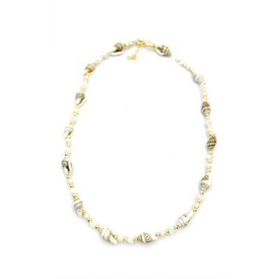 LitaeTrend Deniz Kabuğu Kolye - Beyaz