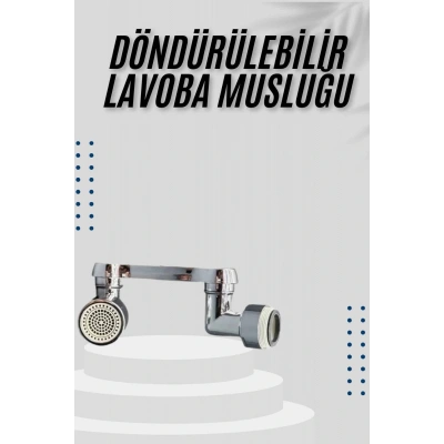HERŞEYTREND Dönebilen Musluk Başlığı Akrobat Mutfak Banyo Musluk Ucu Başlığı Oynar Başlıklı