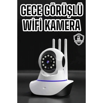 HERŞEYTREND Ev Kamerası Wifi Kamerası Video Kayıt Çift Yönlü Hareket Sensörü Bebek