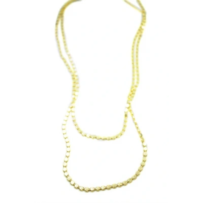 HERŞEYTREND Ezme Zincir Kolye - 90cm - Altın
