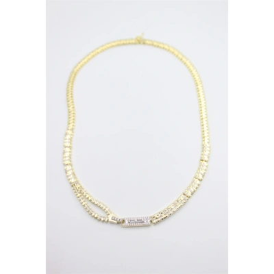 HERŞEYTREND Fermuar Kolye - Altın