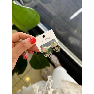 HERŞEYTREND Göz Küpe - Altın