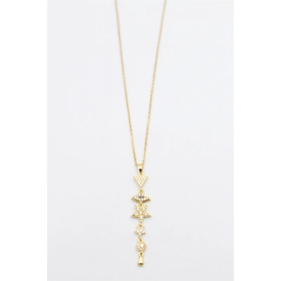 HERŞEYTREND Göz Yıldız Kolye - Altın