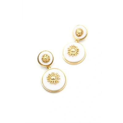 HERŞEYTREND Güneş Küpe - Beyaz