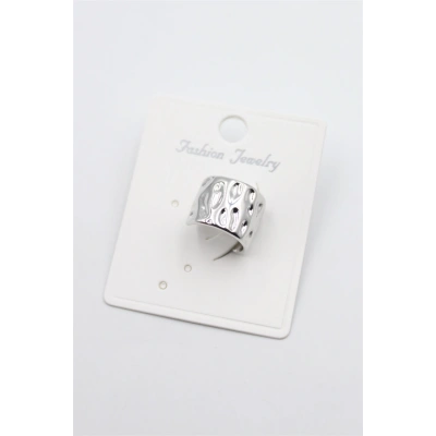 HERŞEYTREND Halka Kıkırdak Küpe - Gümüş