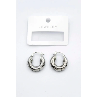 HERŞEYTREND Halka Küpe - Gümüş