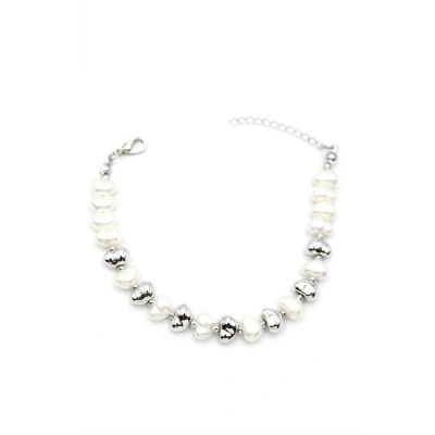 LitaeTrend İnci Bileklik - Gümüş