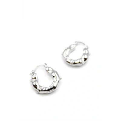 LitaeTrend İnci Halka Küpe - Gümüş