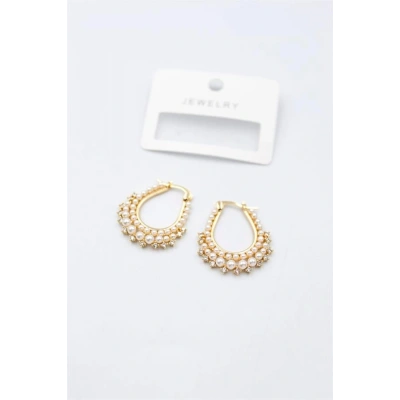 LitaeTrend İncili Küpe - Altın