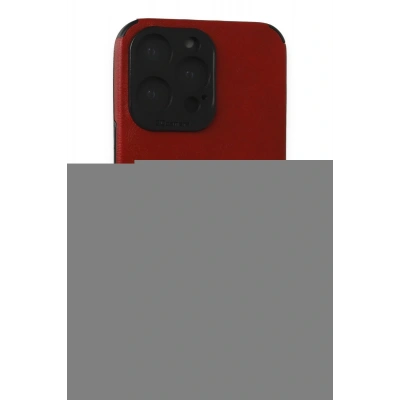 LitaeTrend iPhone 15 Pro Kılıf Loop Deri Silikon - Kırmızı