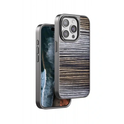 LitaeTrend iPhone 15 Pro Wave Kapak - Sarı