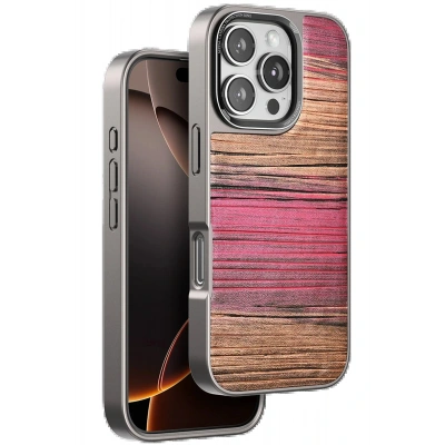 LitaeTrend iPhone 16 Pro Wave Kapak - Pembe