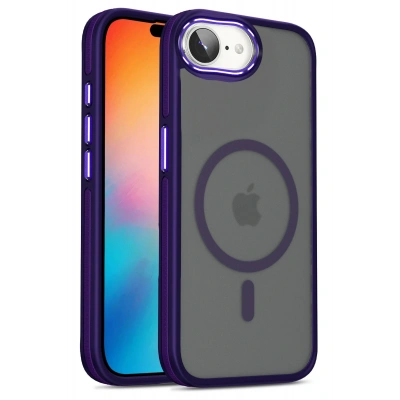 LitaeTrend iPhone 16E Winner Magsafe Kapak - Derin Mor