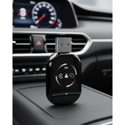 HERŞEYTREND Kablosuz CarPlay Android Auto Adaptörü Otomatik Eşleşme