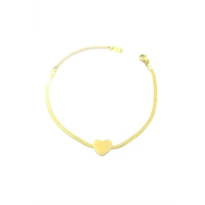 LitaeTrend Kalp Bileklik - Altın