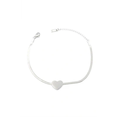 LitaeTrend Kalp Bileklik - Gümüş
