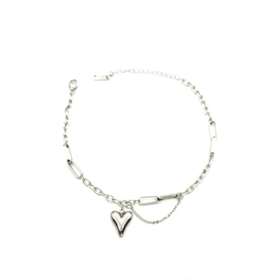 LitaeTrend Kalp Halhal - Gümüş