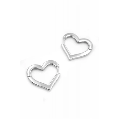 LitaeTrend Kalp Küpe - Gümüş