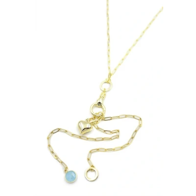 HERŞEYTREND Kalp Y Kolye - Altın