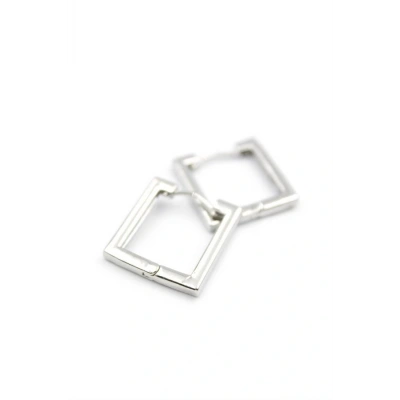 HERŞEYTREND Kare Halka Küpe - Gümüş