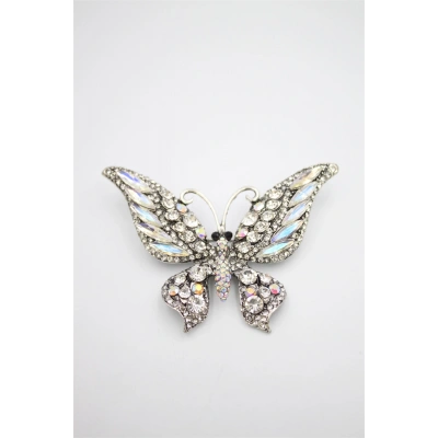 HERŞEYTREND Kelebek Broş - Gümüş